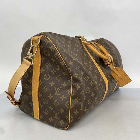 Louis Vuitton Monogram Keepall Bandouliere 55 Boston Bag M41414 Brown Men's a... - Picture 2 of 11